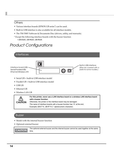 EPSON TM-T88V Technical Reference Guide - Support