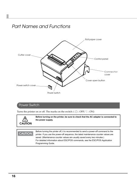 EPSON TM-T88V Technical Reference Guide - Support