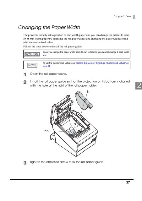 EPSON TM-T88V Technical Reference Guide - Support