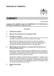 borough of tamworth cabinet - Tamworth Borough Council