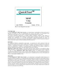 USO INDICADO La Prueba QuickTest™ MOP Urine Cassette ... - Alere