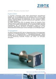 Miniatur-Sonde SS27 - ZIROX Sensoren und Elektronik GmbH