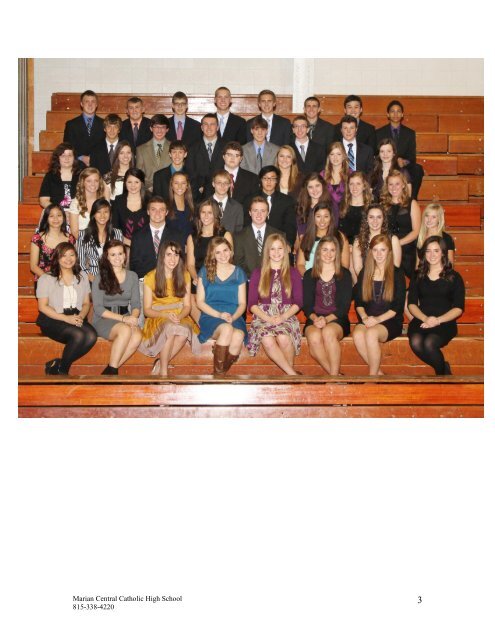 Marian Central Introduces the 2012-2013 National Honor Society ...