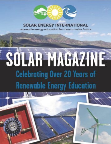 SEI Training Magazine - Solar Energy International