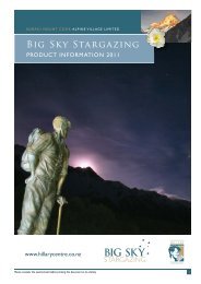 Big Sky Stargazing - Hermitage Hotel