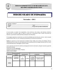 Examen 3ro Primaria - Universidad Marcelino Champagnat