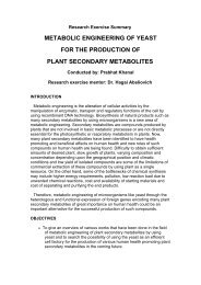 metabolic engineering of yeast for the production of plant