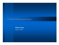 CD-ROM Publishing Project - Rcasey.net