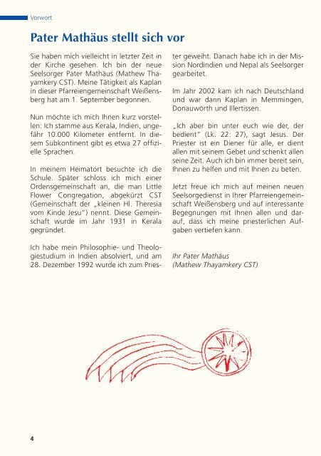 Pfarrbrief Weihnachten 11 - im Kirchenschiff