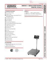 HBR301-1 Bench/Receiving Digital Scale - Hobart