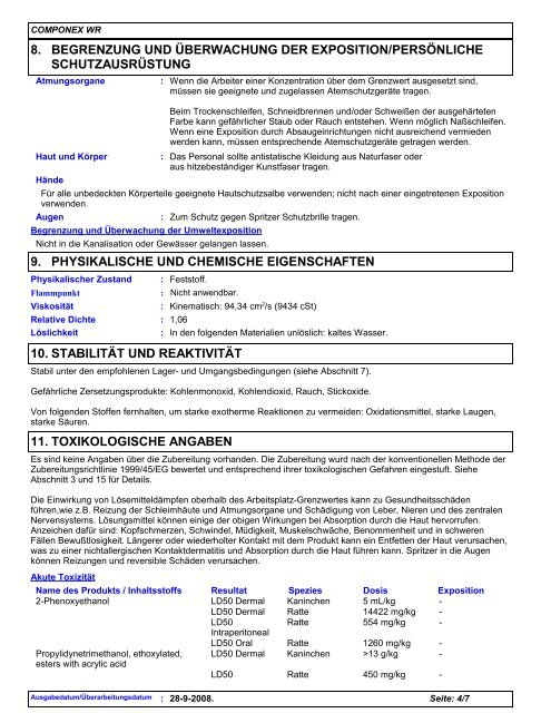 SICHERHEITSDATENBLATT - Sikkens Shop