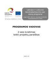 Programos vadovas - Latvia and Lithuania