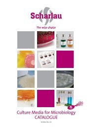 Culture Media for Microbiology CATALOGUE - Bartelt