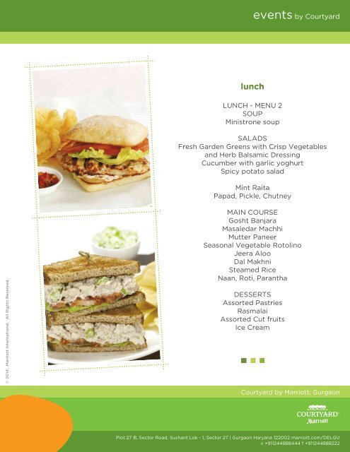 Refreshing Events Menu Just for You