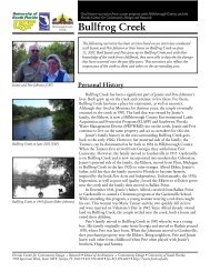 Bullfrog Creek - Hillsborough County & City of Tampa Water Atlas