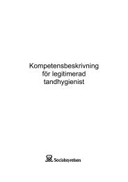 Kompetensbeskrivning fÃ¶r legitimerad tandhygienist - Sveriges ...