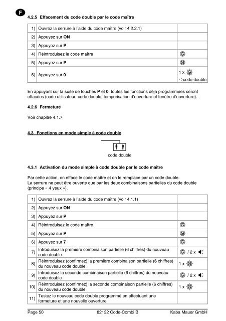 Bedienungsanleitung 82132 Code-Combi B Seite 1 ... - hdg - tresore