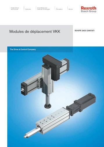 Modules de dÃ©placement VKK - Bosch Rexroth