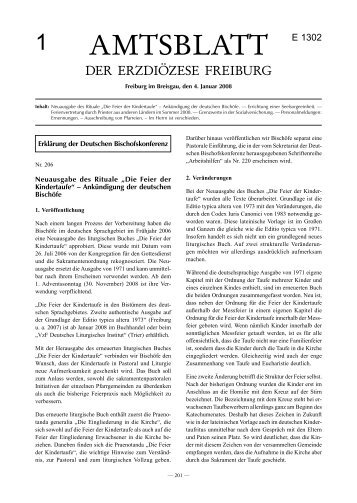 Fürbitten zum 1.Fastensonntag - Erzbischöfliches Ordinariat Freiburg