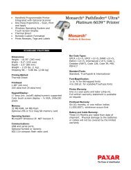 Monarch ® Pathfinder ® Ultra Platinum 6039 ™ Printer - Gomaro