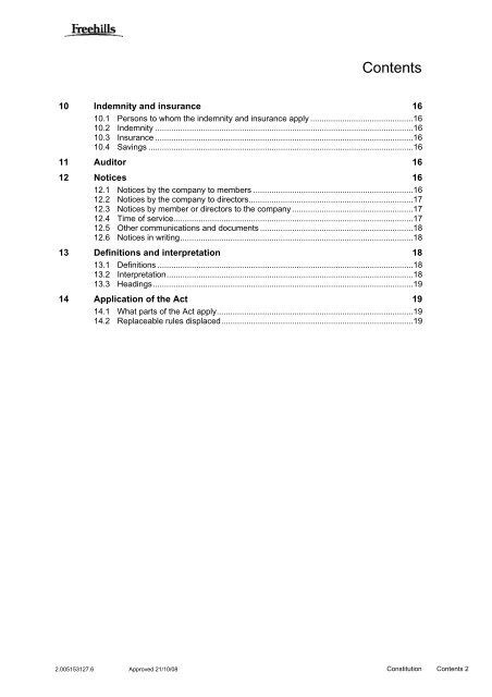 MEGT (Australia) Limited constitution AL