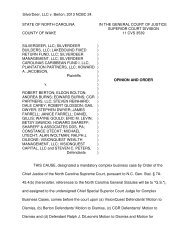 SILVERDEER, LLC v. BERTON 2013 NCBC 24 - the North Carolina ...