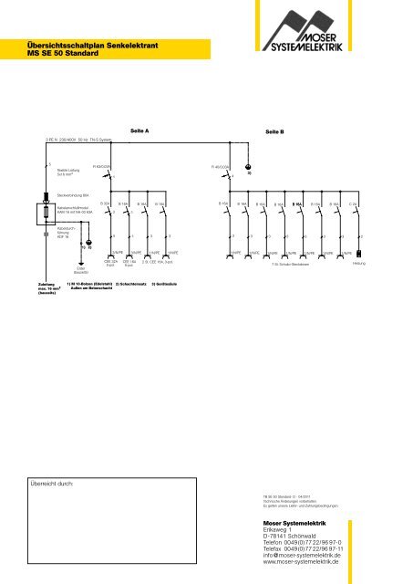 Datenblatt - Moser Systemelektrik