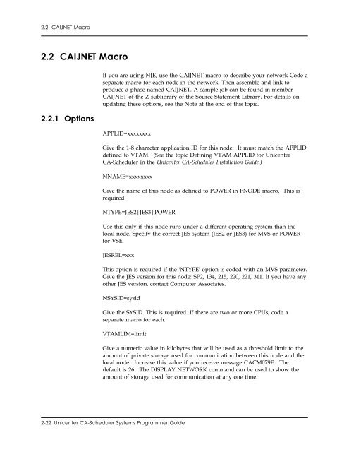 Unicenter CA-Scheduler Job Management for VSE Systems ...