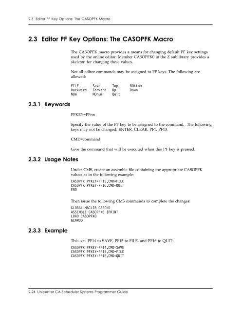 Unicenter CA-Scheduler Job Management for VSE Systems ...