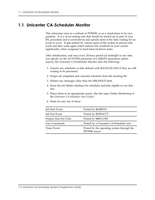 Unicenter CA-Scheduler Job Management for VSE Systems ...