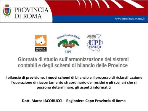 Marco Iacobucci - UPI - Unione delle Province d'Italia