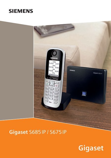 Siemens Gigaset S685IP and S675IP Manual - PABX Phone Systems