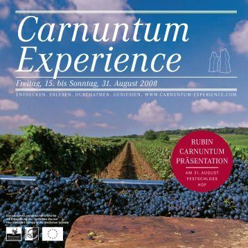 Ein (Wein) - Carnuntum Experience