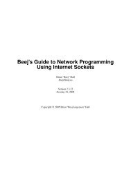 Beej's Guide to Network Programming Using Internet Sockets