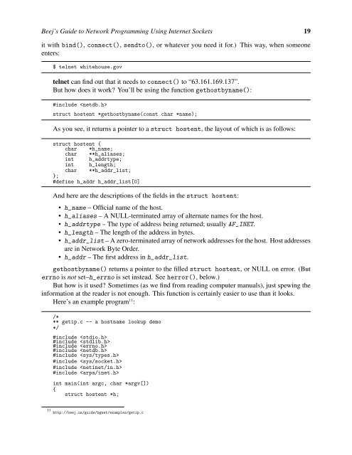 Beej's Guide to Network Programming Using Internet Sockets