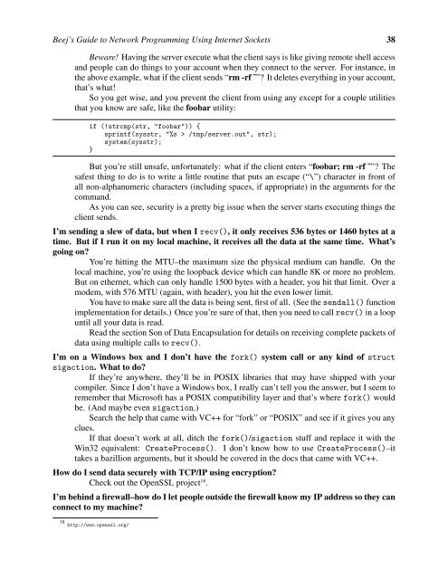 Beej's Guide to Network Programming Using Internet Sockets