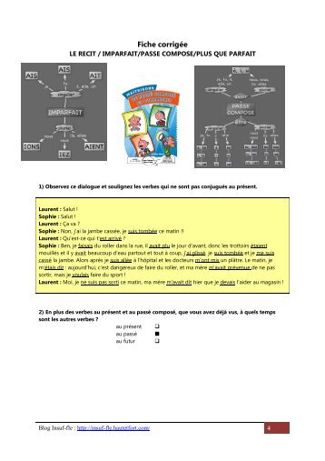 Fiche corrigÃ©e sur le rÃ©cit au passÃ© - Insuf-FLE...