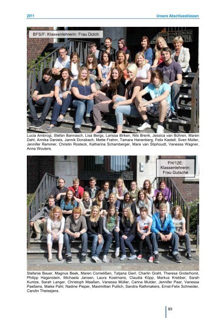 Kontakte 2011 (PDF) - LFS – Liebfrauenschule Geldern