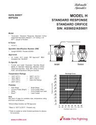 Model H - Pendent & Upright - Standard Orifice - NNI, Inc.