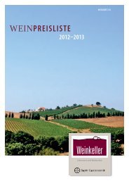 Weinpreisliste 2012/2013 - Bayer Gastronomie GmbH