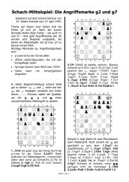 Schach-Mittelspiel: Die Angriffsmarke g2 und g7 ... - Steffanklaus.de