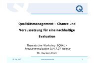 Dr. Karsten Koitz - evaluation-equal.de