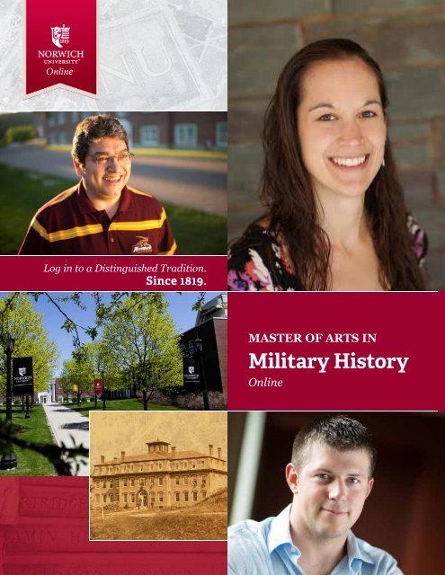 Click here to download the brochure - Master of Arts in Military History