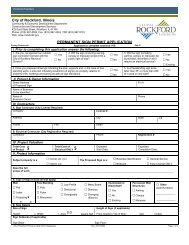 Permanent Sign Permit Application - the City of Rockford