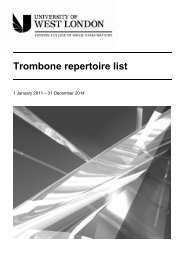 LCM Exams - Trombone Grades repertoire list - esamilcm.it