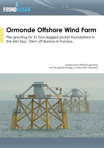 Ormonde Offshore Wind Farm case study - FoundOcean