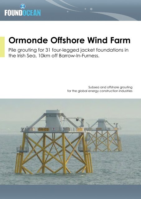 Ormonde Offshore Wind Farm case study - FoundOcean