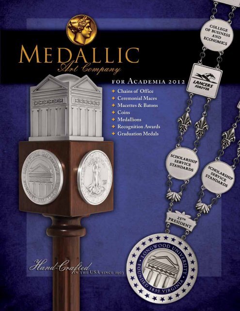 (4.1 MB) PDF version of this catalogue - Medallic Art Company