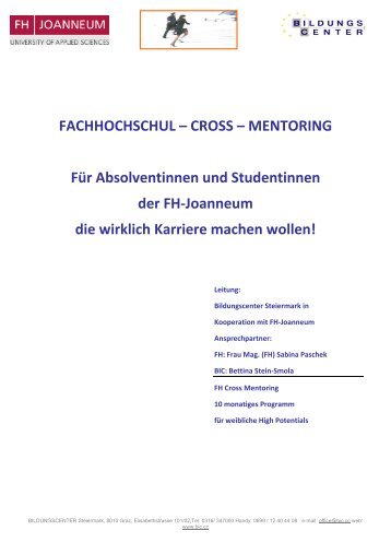 FACHHOCHSCHUL-CROSS-MENTORING - BIC ...