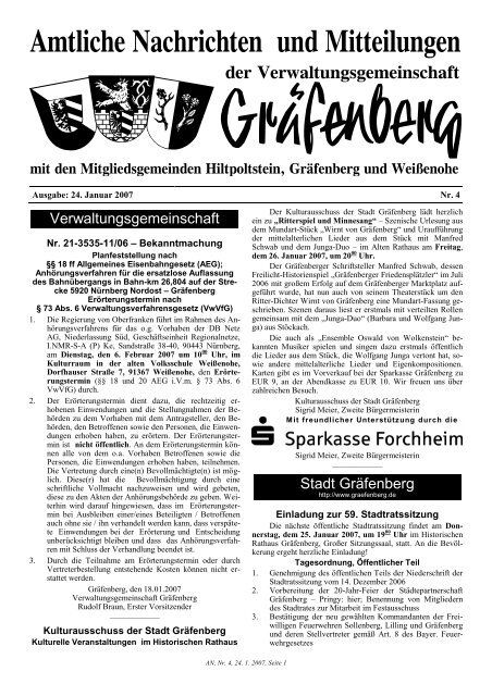 Verwaltungsgemeinschaft Stadt Gräfenberg